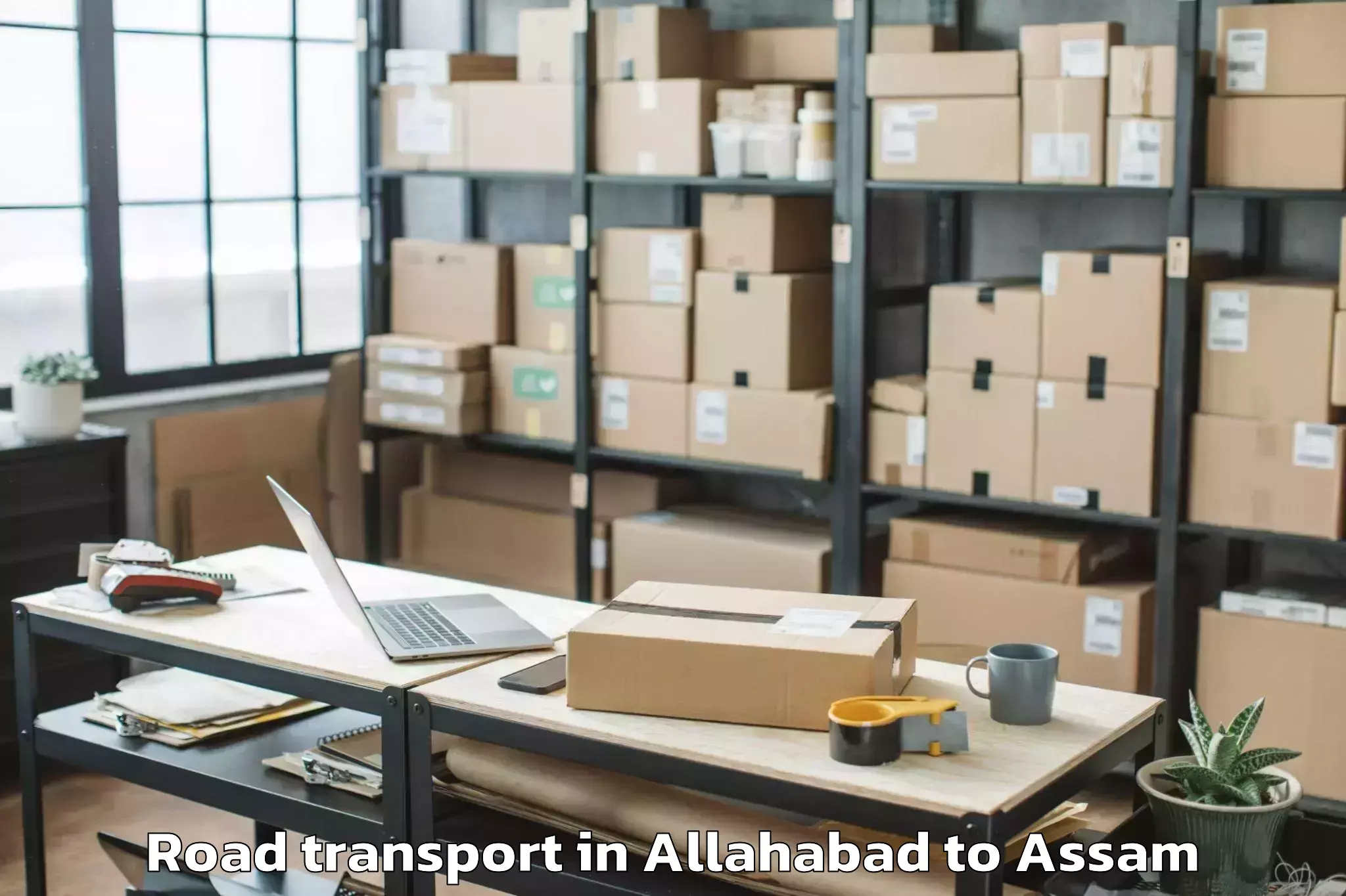 Book Allahabad to Mayong Road Transport Online